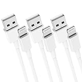 3Pack 1M iPhone Ladekabel Original, USB auf Lightning Kabel Schnellladekabel 3ft Apple Ladekabel für iPhone 14 Pro Max/13 Pro/12/11/XS/XS Max/XR/X/8 Plus/7/6/5/SE/iPad/iPad Air 2