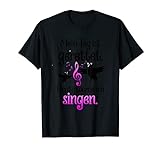 Mein Tag Ist Gerettet Musiker Sänger Singen Notenschlüssel T-Shirt