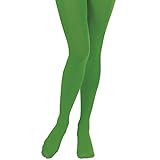 Widmann - Strumpfhose, grün, 40 DEN, Elfenkostüm, St. Patricks Day, Elfenkostüm, Karneval, Mottoparty