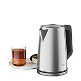 AEG Wasserkocher K5-1-6ST Deli 5 / 2400 Watt / 5 einstellbare Temperaturstufen / 1,7 l / 3-fache automatische Sicherheitsabschaltung / Anti-Tropf-Funktion / Einhand-Deckelöffnung / E