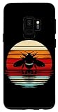 Hülle für Galaxy S9 Hummel Sonnenuntergang Retro Stil Safari Vintage 70er Jahre Insekten