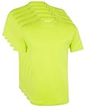 Ultrasport Herren Sport Freizeit T-Shirt mit Rundhalsausschnitt 5er Set, Grün, M