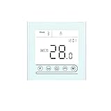 skrskr Programmierbarer Temperaturregler Tuya WiFi Smart Thermostat für die Heizung von Wasser- / Gaskesseln Kompatibel mit Alexa Google Home Touchscreen mit Hintergrundbeleuchtung