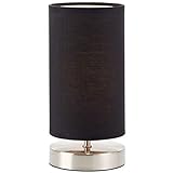 BRILLIANT Lampe Clarie Tischleuchte eisen/schwarz | 1x D45, E14, 40W, geeignet für Tropfenlampen (nicht enthalten) | Skala A++ bis E | Mit Schnurzwischenschalter
