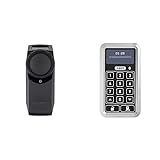 ABUS HomeTec Pro Bluetooth CFA3100 - Elektronisches Türschloss Schwarz + HomeTec Pro Bluetooth-Tastatur CFT3100 - Code-Tastatur zum Öffnen der Haustür Silber