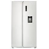 CHIQ Side By Side Kühlschrank mit Inverter und No Frost Technologie 559L | Kühl- Gefrierkombination mit Wassertank | Wasserspender | Sehr leise 39 db | 12 Jahre Garantie auf den Kompressor