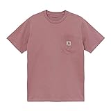 Carhartt Womens Pocket T-Shirt I029070 Malaga, Pink Medium