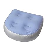 Dewocke Aufblasbare Sitzerhöhung, Komfort-Spa-Sitzkissen, mit 4 Saugnäpfen, Aufblasbar Massage Matte Rücken Pad, Aufblasbarer Whirlpool-Sitz, Whirlpool-Sitzerhöhung, für Sp