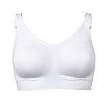 Medela Ultimate BodyFit BH – Nahtloser Umstands- und Still-BH für hervorragende Passform und Unterstützung während Schwangerschaft und Stillzeit,Weiß,XL