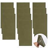 Mirrwin Selbstklebender Reparaturflicken Reparatur Folie Nylon Zelt Patch Reparaturband Kajak Reparatur PVC Repair Kit für Plane Zelte Rucksäcke Regenjacke Daunenjacken Regenschirm 10 Blatt Armee grü