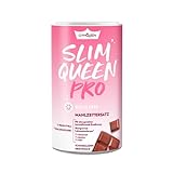 GymQueen Slim Queen Pro Abnehm-Shake 420g, Schokolade, mit Probiotika und Hyaluronsäure, Leckerer Diät-Shake zum Abnehmen, Mahlzeitersatz mit wichtigen Vitaminen und Nährstoffen, 250 kcal pro Portion
