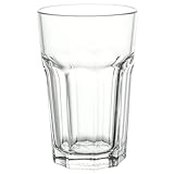 Ikea 6-er Set Gläser POKAL stapelbares Glas für Cocktail Longdrink Tee Kaffee Wasser - 350ml - 14cm hoch - spülmaschinenfest