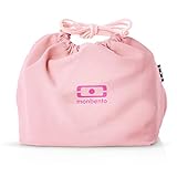 monbento - MB Pochette Litchi Pink Bento Lunch Bag - Polyester Lunch Tote - passend für MB Original MB Square & MB Tresor Bento Boxen