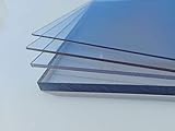 Platte aus Polycarbonat UV klar riesen Auswahl div. Größen, in 5 mm Stärke Top Qualität von alt-intech® (1000 x 600 mm)