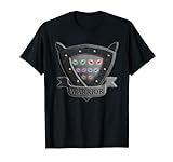 Cat Warrior Shield Eyes Lustiges Hemdgeschenk für Kinder T-Shirt