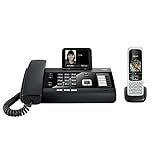 Gigaset DL500A und C430HX -Schnurgebundenes DECT Telefon mit zusätzlichem Mobilteil - Kombi-Set - ideal für's Homeoffice - Farbdisplay - großes Adressbuch - Freisprechfunktion, schwarz/schwarz-silber