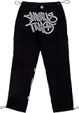 Y2k Cargohose Hip Hop Minus Twos Cargo Jeans Baggy Herren Hip Hop Jeans Gerade Hose mit weitem Bein Skateboard Jeans, Schwarz3, S