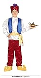 FIESTAS GUIRCA Arabischer Prinz Kostüm Kinder - Alter 7-9 Jah.- Mächtiger Sultan Kostüm Jungen Orient Kostüm, Indischer König Kostüm Jungen Karneval, Wunderlampe Araber Kostüm Fasching, Halloween