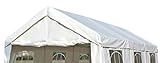 DEGAMO Ersatzdach Dachplane für Zelt 3x6 Meter, PE Weiss 180g/m², incl. Spanngummis …