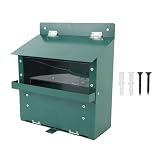 Fabater Eichhörnchen-Futterstation, Metall-Eichhörnchen-Futterbox für den Außenbereich, Eichhörnchen-Futterstationen mit Transparenter Acrylplatte, Eichhörnchen-Futterhaus,