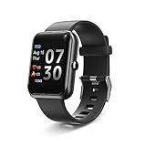 LEBEXY Smartwatch für Damen Herren | Schrittzähler Fitness Armband Tracker | Fitnessuhr mit Herzfrequenzmessung/Schrittzähler/Schlafmonitor | Sportuhr Smart Watch, 1.3 Zoll (Nau Schwarz)