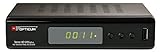 Opticum Terra HD 265 Plus DVB-T2/HEVC Full HD Receiver (zum Empfang des DVB-T2 Standards in Deutschland) schwarz
