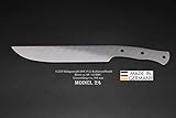 Rohling Messer Model 24 / 304mm Poliert Messerbau Messerstahl Messerklinge Klingenrohling Jagdmesser