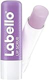 Labello Lip Scrub Feige + Kokosnuss (5,5 ml), Lippenpflege mit Scrub-Partikeln natürlichen Ursprungs, sanftes Lippenpeeling mit Vitamin E