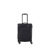Travelite 4-Rad Koffer Handgepäck Weichschale, IATA Bordgepäck Maß; Serie Chios, Trolley mit Kantenschutz + Aufsteckfunktion, 55 cm, 34 L