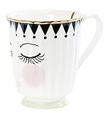 Miss Etoile Kaffeetasse Closed Eyes Teetasse Kaffee-Tasse Tee-Tasse Henkeltasse Zitrone Henkel-Tasse Porzellantasse Porzellan