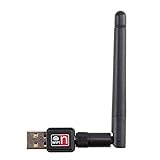 healthwen Mini USB 150M 150Mbps Wireless LAN Adapter 802.11b/n/g WiFi mit 2dBi Antenne Tragbare Home Office Wireless Netzwerkkarten