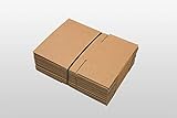 25 x Versandkartons (Faltschachteln, Faltkarton, Wellpappkarton, Wellpappfaltkarton, Kartons), 3-Sicht, 200x150x100mm