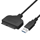 Yizhet USB 3.0 zu SATA Adapter USB 3.0 Kabel auf SATA, Festplattenadapter USB für 2.5 Zoll HDD SSD Festplatte Laufwerke Hard Disk, Kompatibel mit Windows, ChromeOS, Linux, Hot Swap Plug & Play