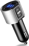 Geva Bluetooth FM Transmitter, Auto Radio Transmitter Bluetooth Car Adapter Spieler mit Freisprechend Rufen, MP3 Player,2 Ports USB Car Charger 5V-2.4A und 5V-1A, Support SD Card/USB Flash Drive