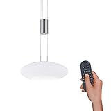 Paul Neuhaus LED Pendelleuchte aus Glas, Q Etienne Smart Home, CCT Lichttemperaturwechsel, höhenverstellbar, Fernbedienung…