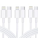 3 Pack USB C to Lightning Cable 2 m [Apple MFi Certified] iPhone Charging Cable Type C to Lightning Charging Cable Compatible with iPhone 13/13 Pro/12/12 Pro/SE/11/XS/XS Max/XR/X/8/8Plus ,ipad