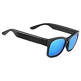 Smart Audio Sonnenbrille Polarisierte Gläser UV400 Open Ear Bluetooth Sonnenbrille Lautsprecher Musik hören Telefonieren (A12Pro) Blau