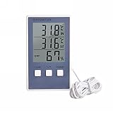 KLHHG Digital Thermometer Hygrometer Indoor Outdoor Temperatur Feuchtigkeitszähler Display Wetterstation Monitor Messgerät LCD-Bildschirm heiß