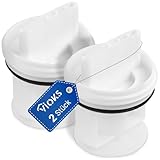 VIOKS 2x Flusensiebeinsatz Ersatz für Bosch Flusensieb Trockner 00647920 00605010 - Flusensieb Waschmaschine Trockner Ablaufpumpe Askoll Avantixx Logixx Maxx VarioPerfect iQ100 iQ300 iQ500 iQ700