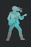 Rock Metal Musiker Gitarrenspieler Gitarrist E-Gitarre Notizbuch (Taschenbuch DIN A 5 Format Liniert): Metal Musik Geschenk Notizheft, Schreibheft, ... Metaller mit Gitarre Motiv für Gitarristen.