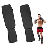 Kickboxen Schienbeinschoner - Langlebiger Ristschutz | Hochschlagfeste Sport-Schienbeinschoner | Kickboxen MMA Muay Thai Schützende Schienbeinschoner für Erwachsene, erhöhte S