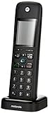 Motorola AHXO1 - DECT Schnurlostelefon - 2' Farbdisplay, Alexa integriert, Telefonbuch für 2000 Kontakte - Schwarz