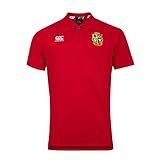 Canterbury Herren British and Irish Lions Rugby Pique Poloshirt, Rot-Tango Red, XL