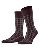 FALKE Herren Socken Modern Tailor M SO Baumwolle gemustert 1 Paar, Rot (Barolo 8596), 39-42