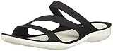 Crocs Damen Swiftwater D Sandalen, Black/White, 37/38 EU