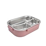 Bento-Boxen für Erwachsene, versiegelte Lunchbox, praktisch, tragbar, mit Innenfach, für Familie und Zuhause (Pink)