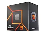 AMD Ryzen 9 7950X-Prozessor, 16 Kerne/32 jailless-Threads, Zen 4-Architektur, 80 MB L3-Cache, 170 W TDP, bis zu 5,7 GHz Boost-Frequenz, Socket AMD 5, DDR5 & PCIe 5.0, kein Kühlkörper