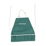 BEBEMOKO Gartenschürze mit mehreren Taschen, Kunsteinfädler, Kette, Marketing, Bild, Handwerk, Dekoration, personalisierbar, Arbeitshandschuhe, Baumwollschürze, Ärmel, Eingabestift, Einfädelwerkzeug,