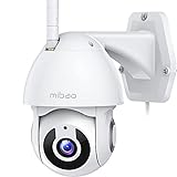 mibao 1296P Überwachungskamera Aussen, WiFi Kamera mit Schwenk/Neigen 360° , IP66 Wasserdicht, Nachtsicht, Bewegungserkennung, 2-Wege-Audio, iOS/Android APP, Kompatibel mit Alexa