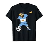 Dabbing Rottweiler Hundetrikot Argentinien Fußballfans T-Shirt